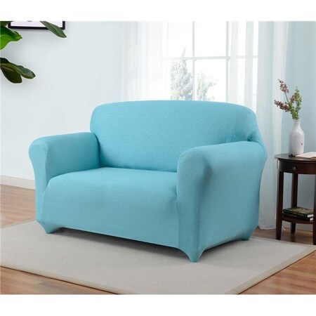 Madison Industries Madison ING-LS-AQ Kathy Ireland Ingenue Loveseat Slipcover; Aqua ING-LS-AQ